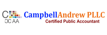 CampbellAndrew PLLC logo with blue and orange text and Certified Public Accountant tagline