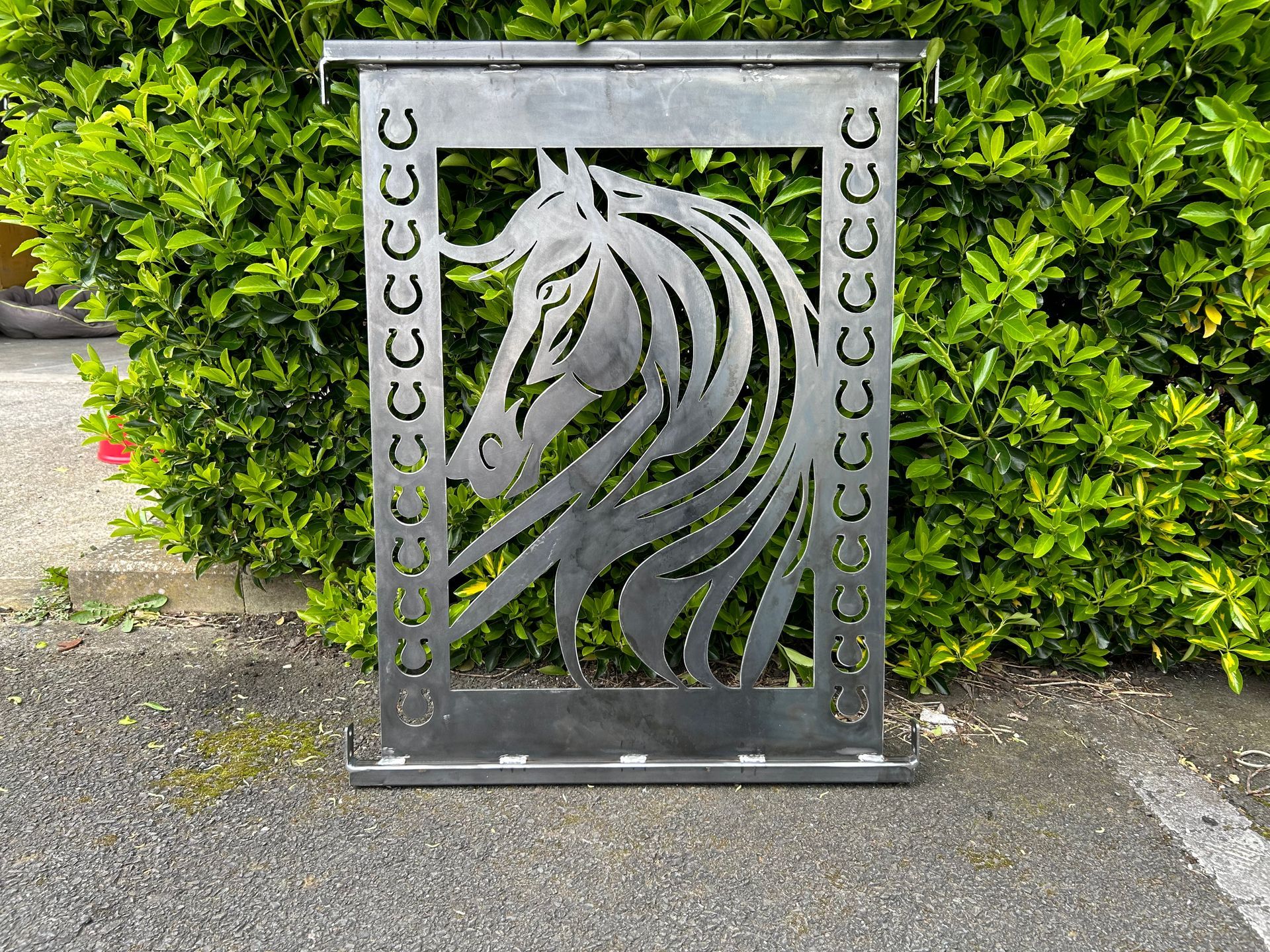 Horse balustrade fence panel cnc plasma cut sign wall art