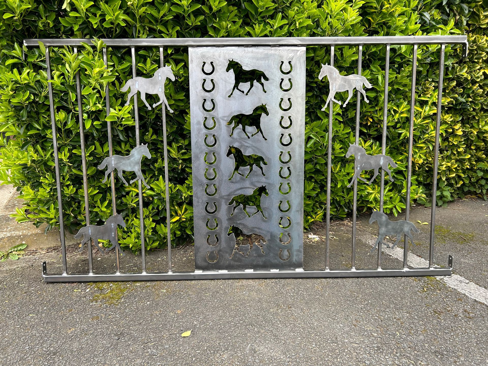 Horse balustrade fence panel cnc plasma cut sign wall art