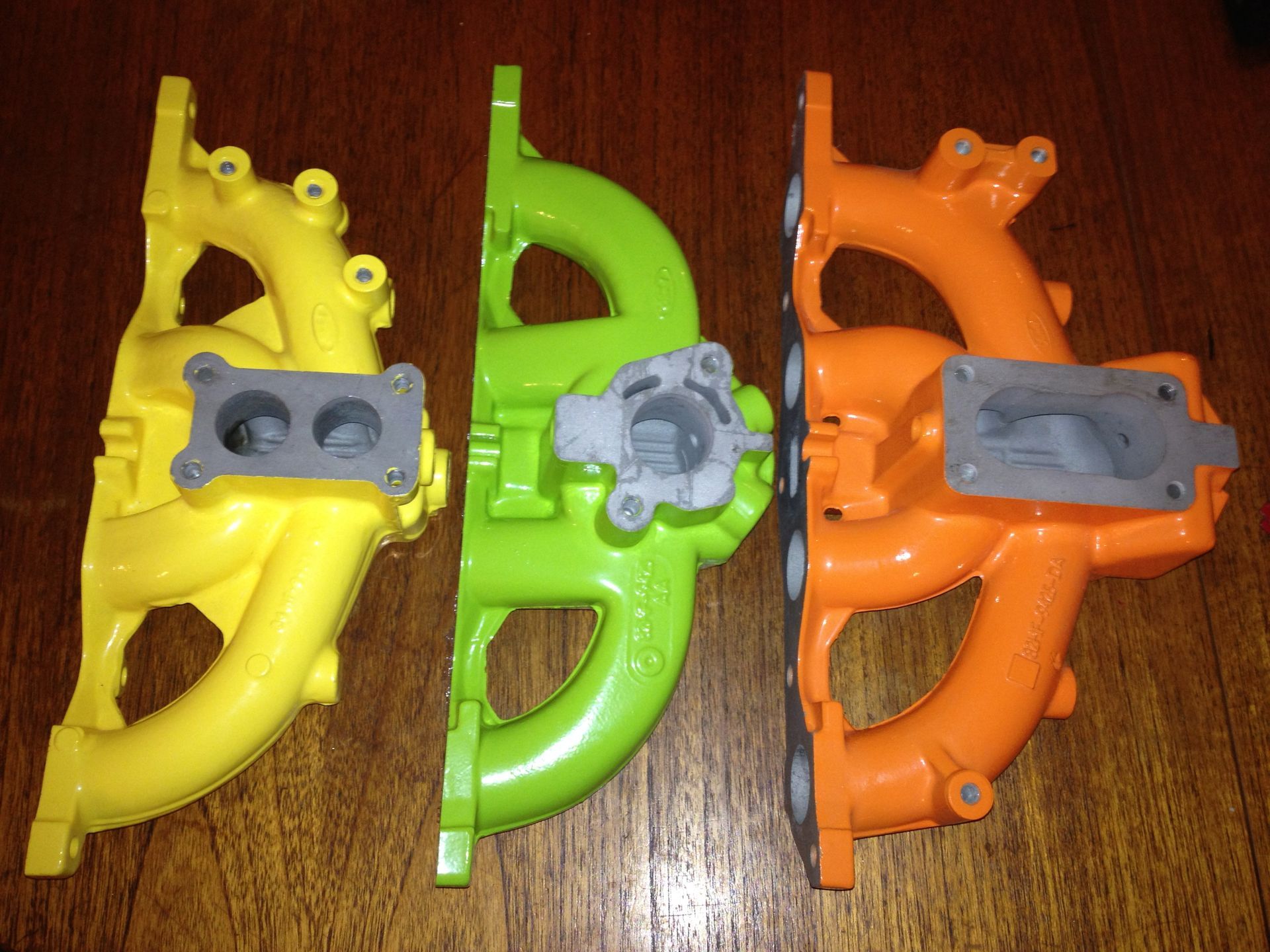 powder coated ford inlet manifolds