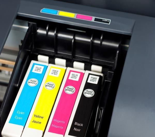 material de oficina, consejos, tintas, impresiones