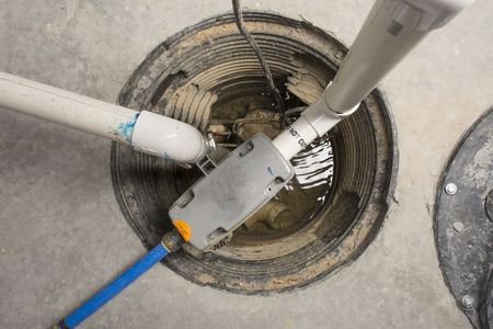 Electrical junction box with cables inside a concrete utility pit