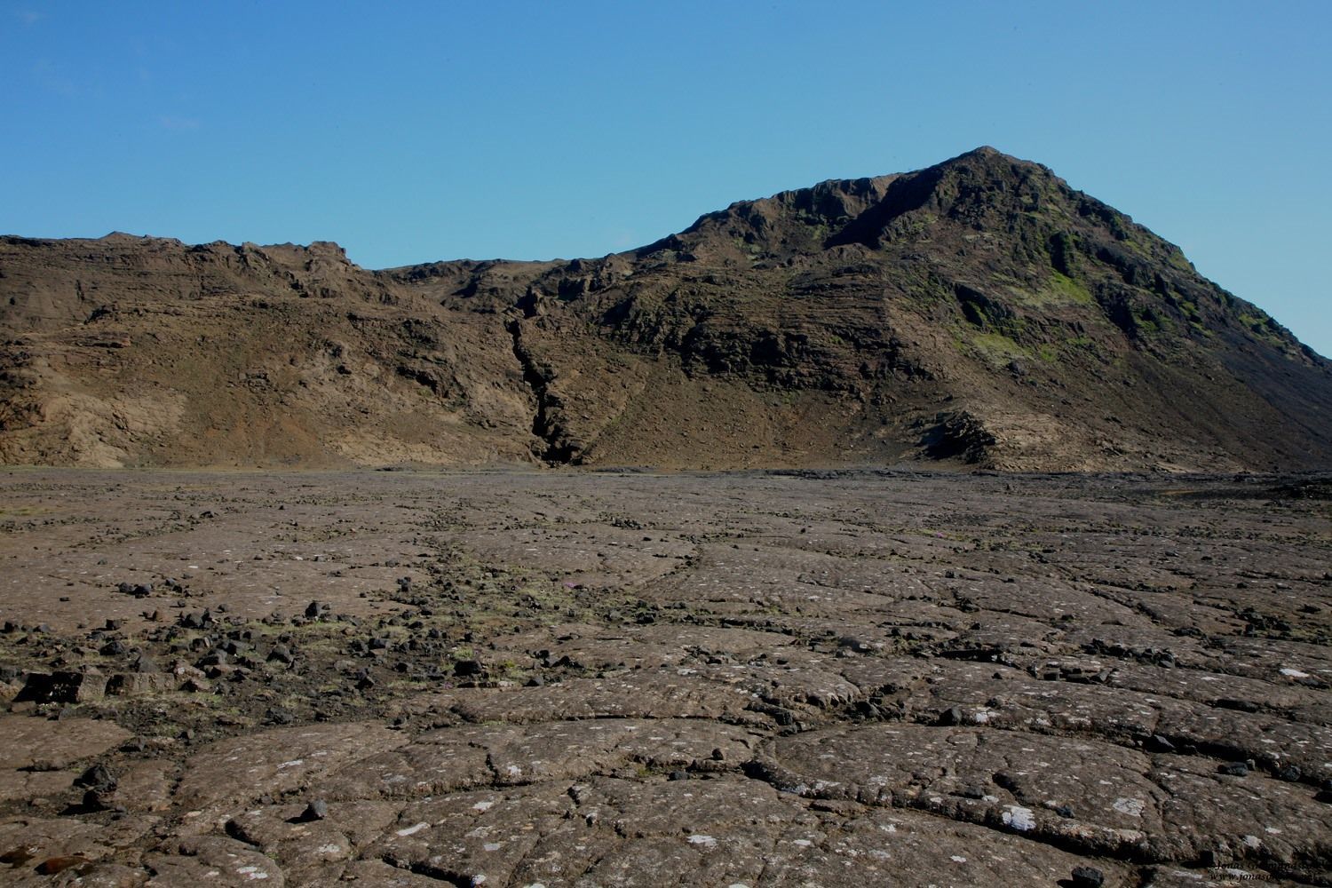 a photo of helgafell, iceland