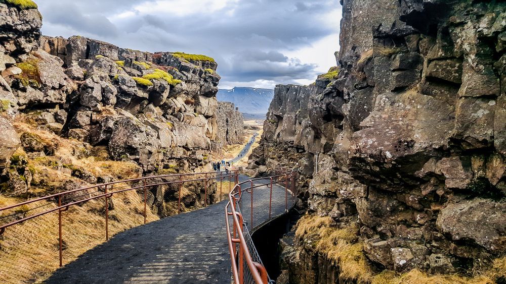Almannagja gorge at Thingvellir National Park