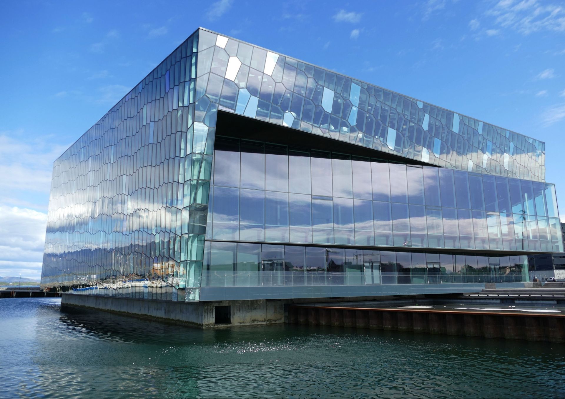 Harpa concert hall in Reykjavik