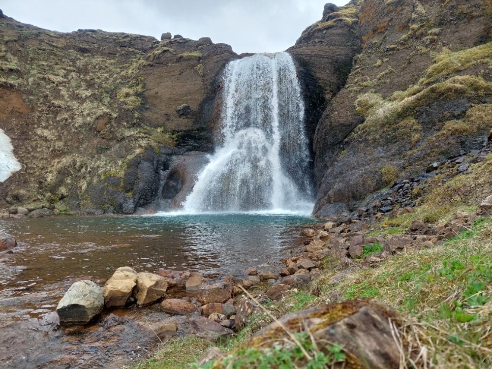 Helgufoss waterfall
