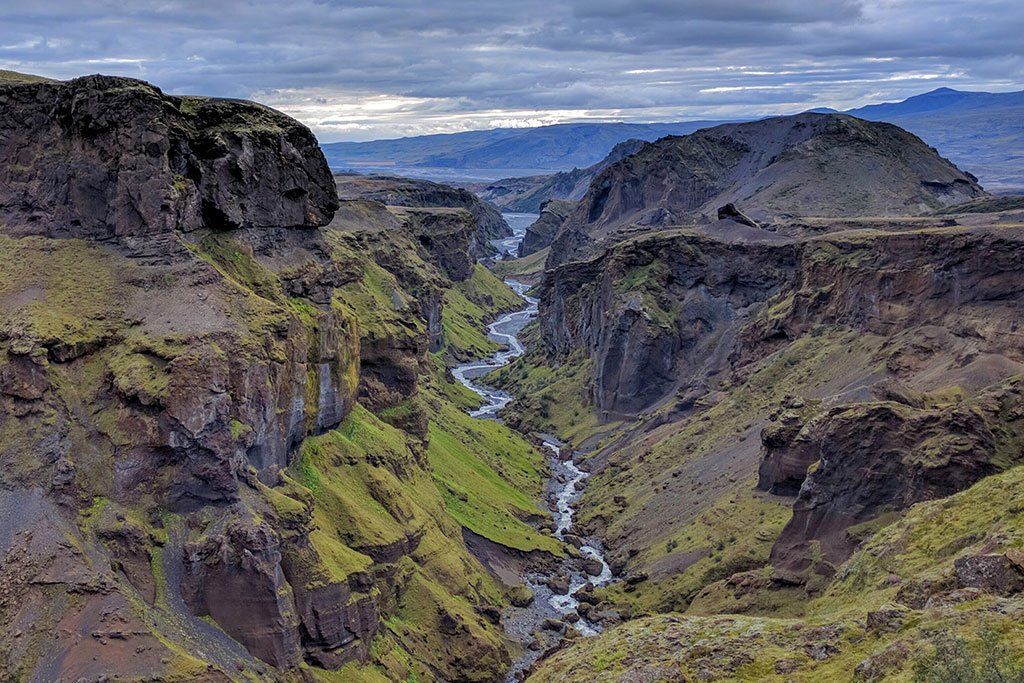 Fimmvörðuháls Hiking Trail in Thorsmörk