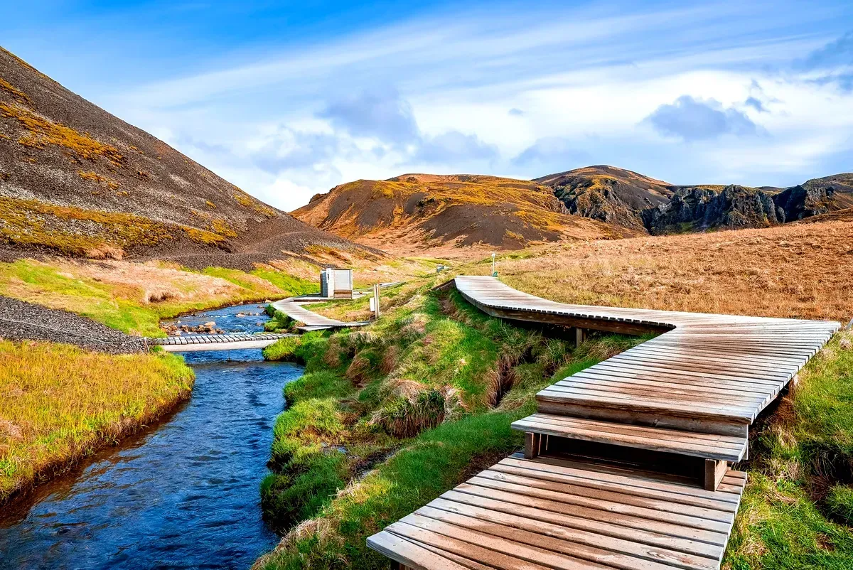 Reykjadalur Hot Spring near Hveragerdi