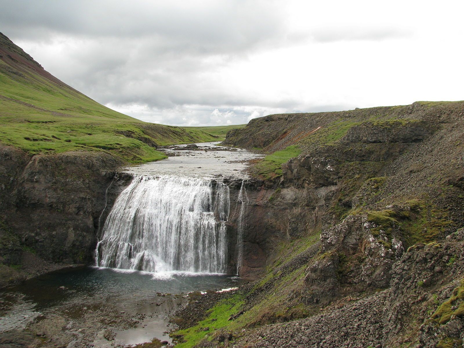 Thurufoss waterfall, near Thingvellir, well known from the Game of Thrones series