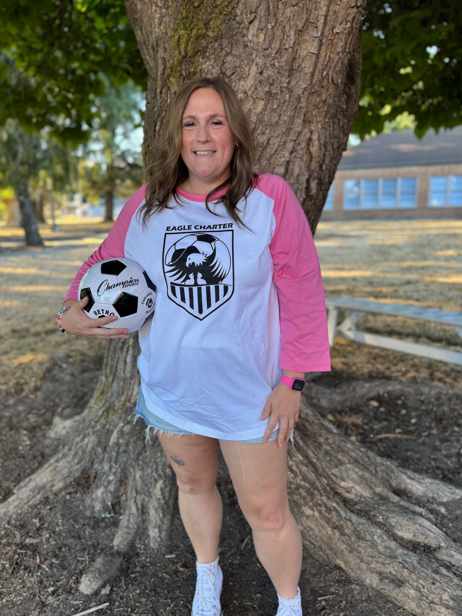 Special Education. Holding a soccer ball.