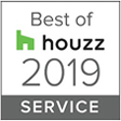 A logo for the best of houzz service in 2019.