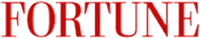 The word fortune is written in red on a white background.