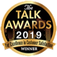 The talk awards 2019 is a winner of the excellence in customer satisfaction award.
