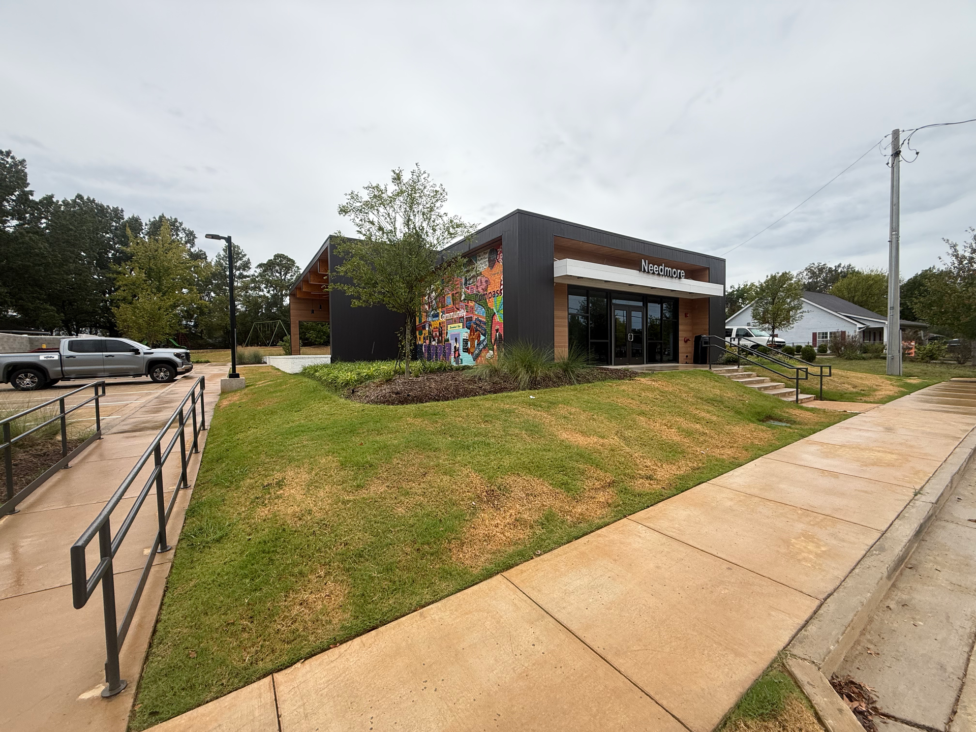 Needmore Community Center exterior details