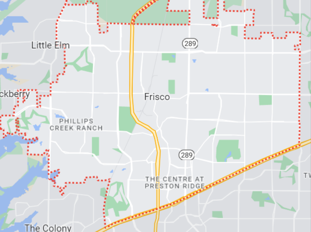 Map of Frisco