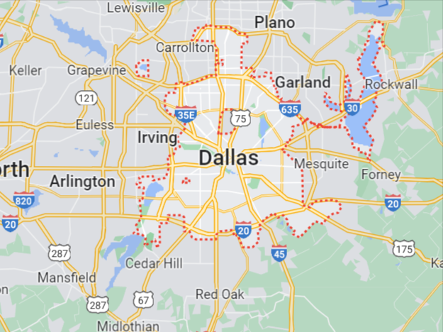 Map of Dallas