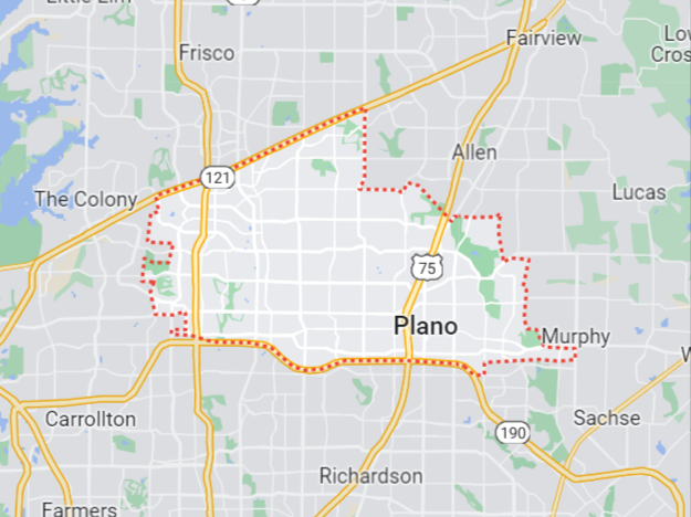 Map of Plano