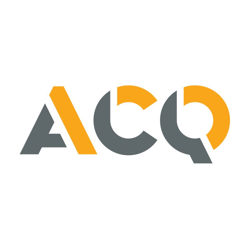 Le logo de l'acq est jaune et gris sur fond blanc.