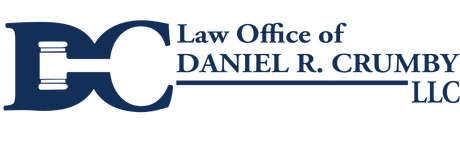Logo for the Law Office of Daniel R. Crumby LLC featuring a navy blue 