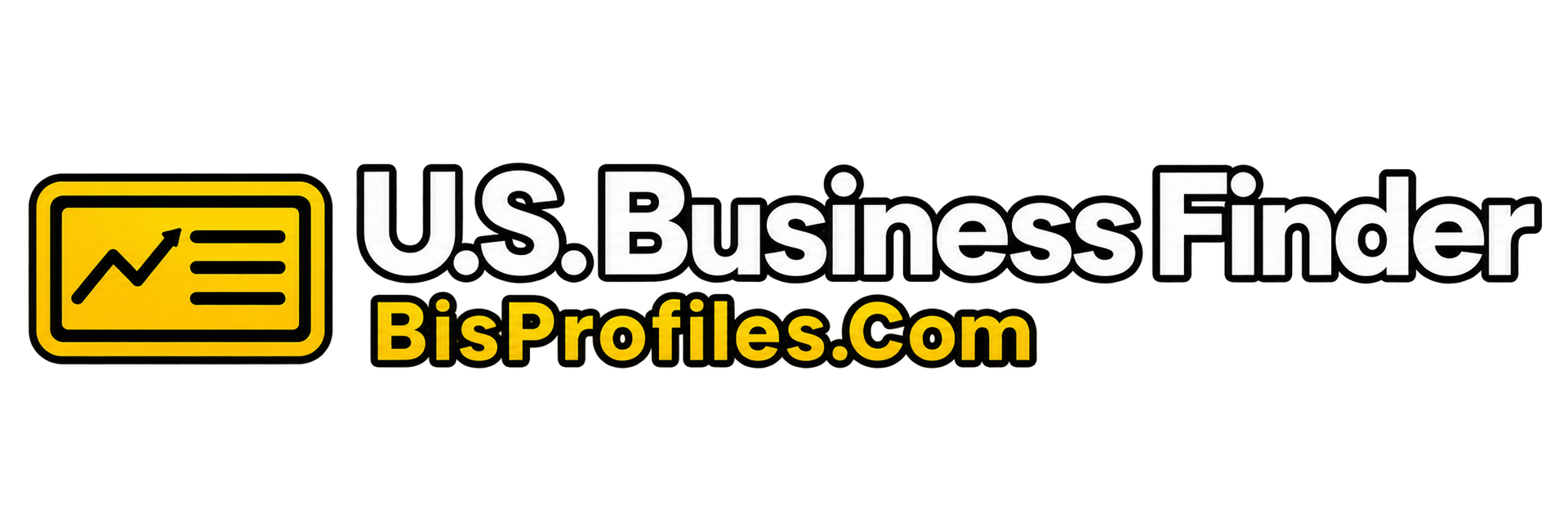 U.S. Business Finder logo with yellow icon and text “BisProfiles.com”