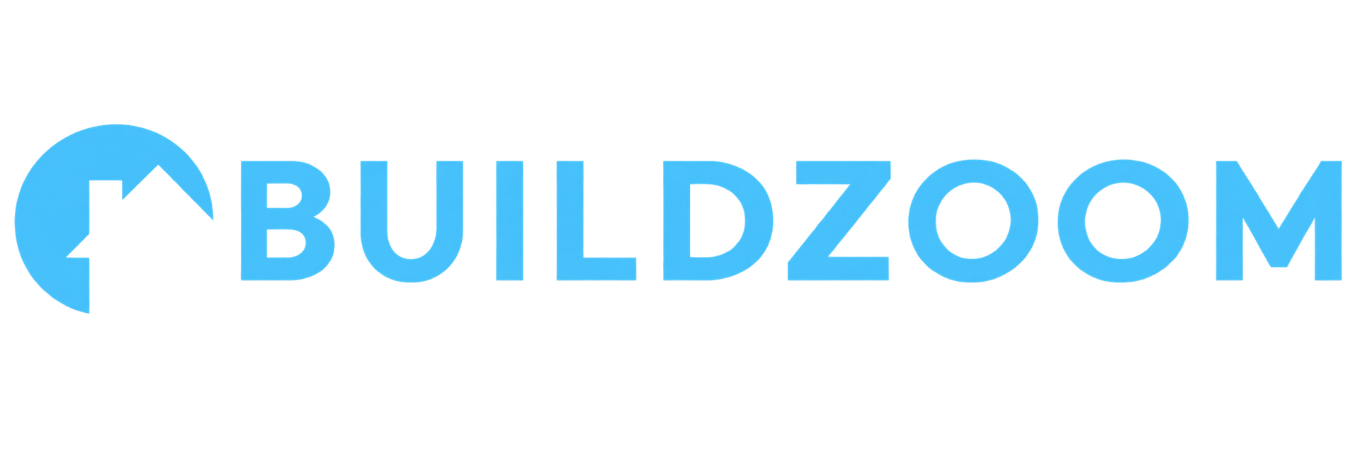 Blue BUILDZOOM logo with a circular arrow icon on a white background