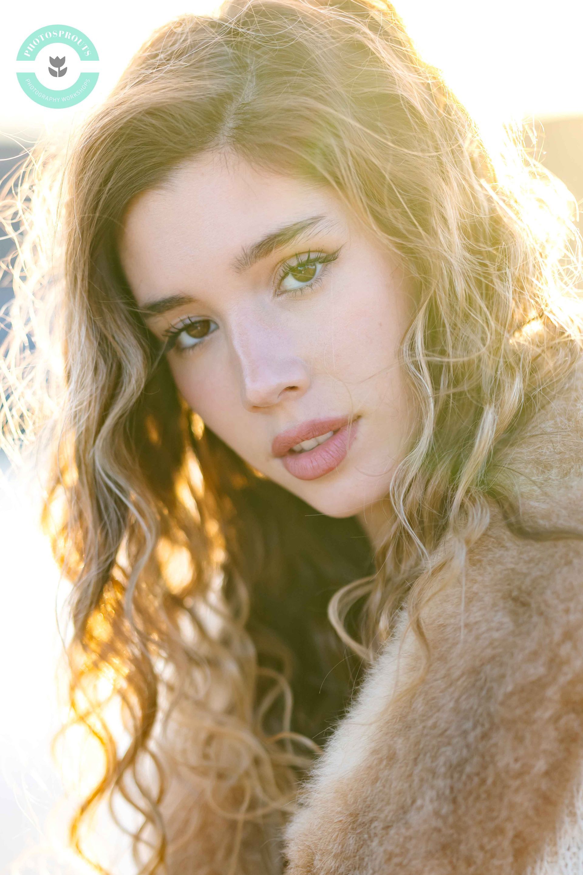 Backlit portrait in natural light
