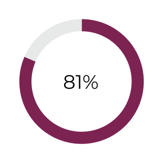 circle shows 81% full