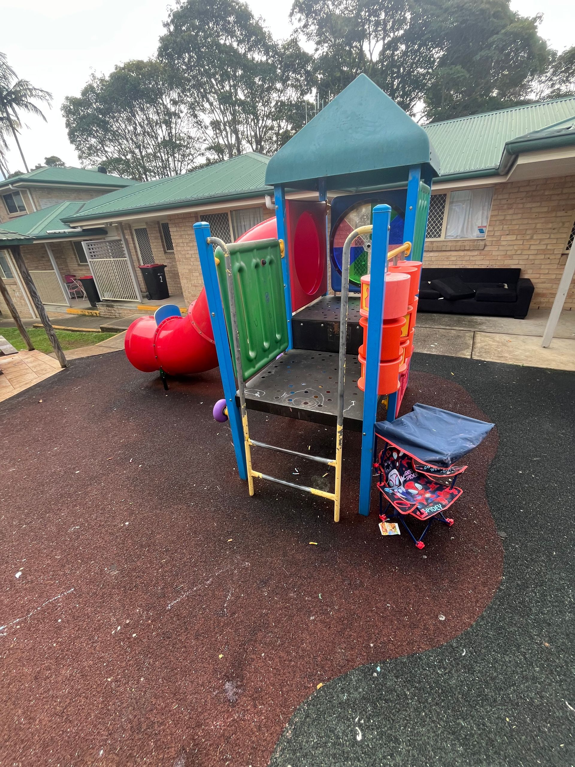 photo of risk children's play equipment rodent inspection in Port Macquarie.
