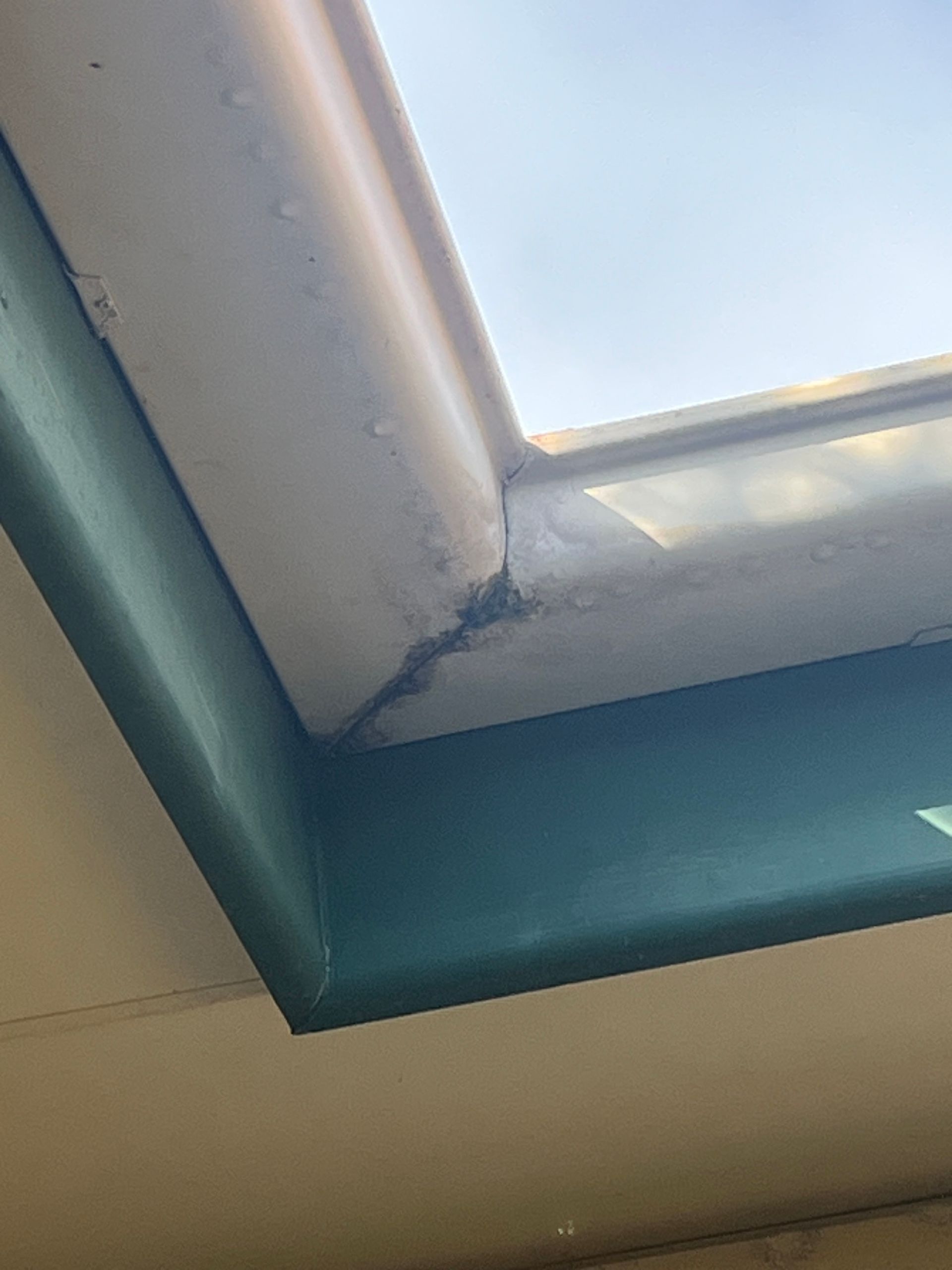 close up of leaking damaged guttering on house rodent inspection in Port Macquarie.
