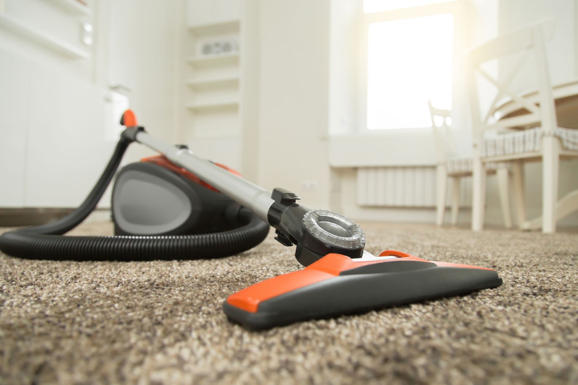 Orange vacuum cleaner