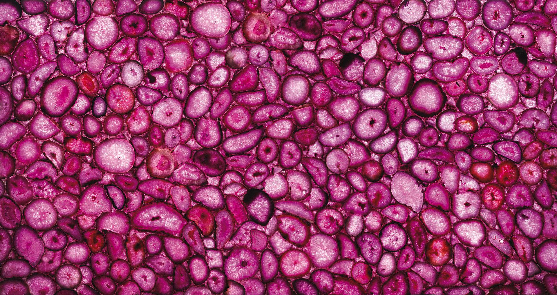 Crystal Agate Fucsia Backlit