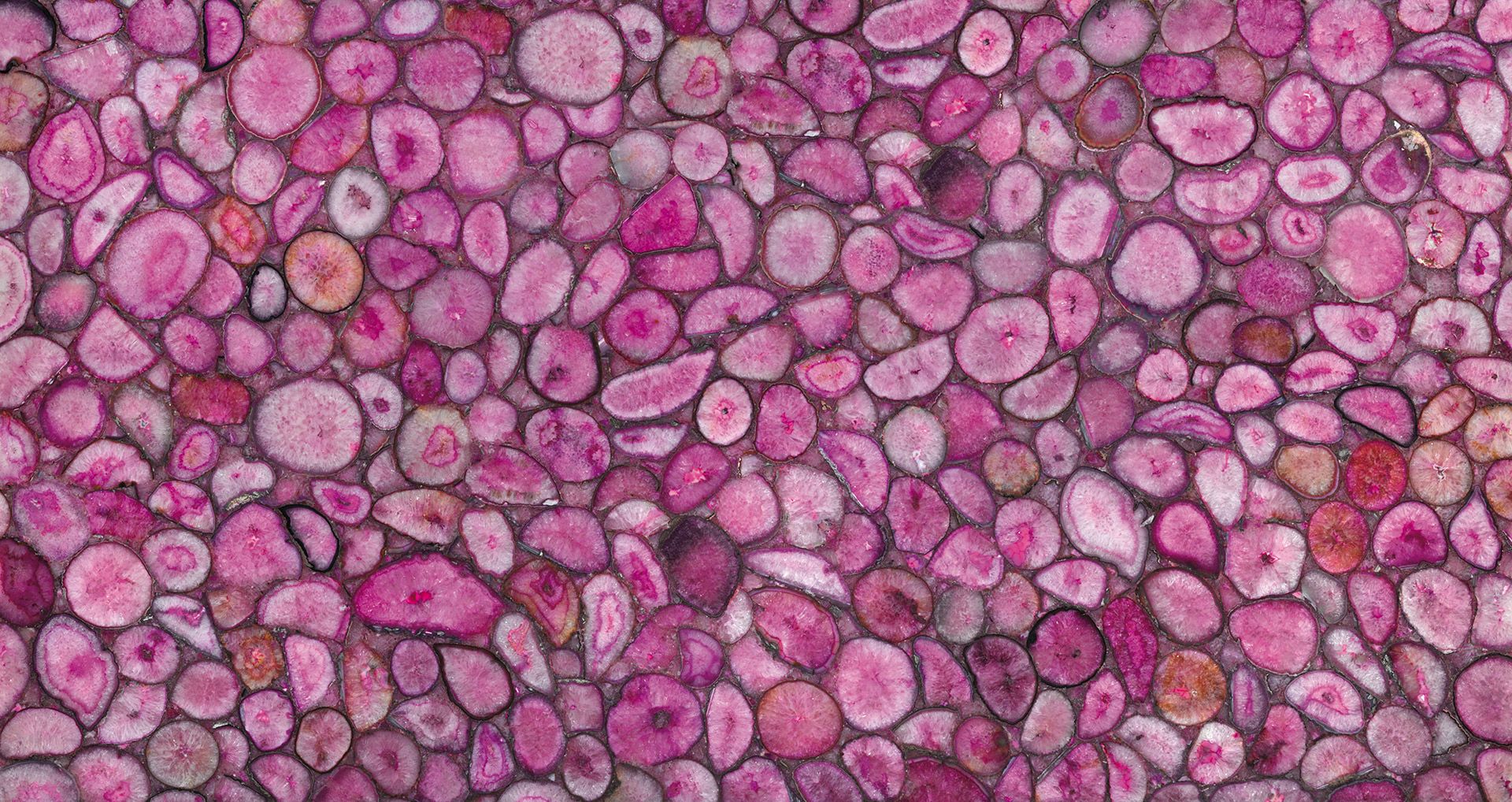 Crystal Agate Fucsia