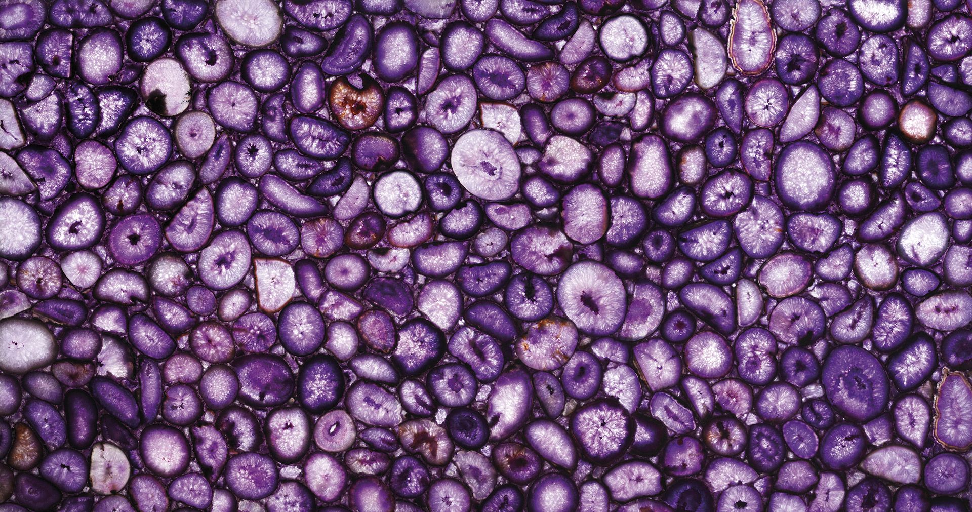Crystal Agate Viola Backlit