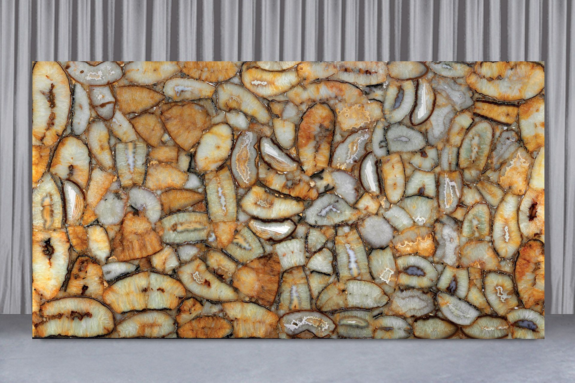 Crystal Agate Gold Backlit