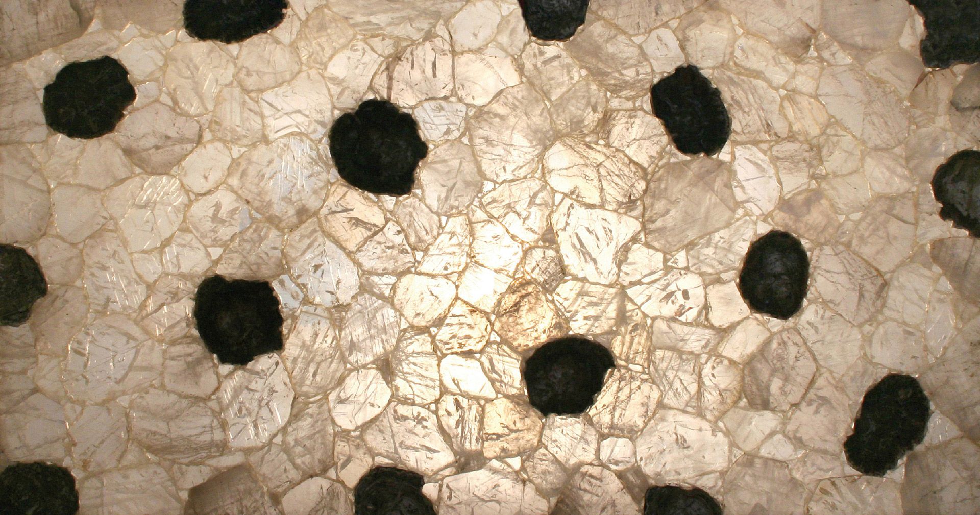 Fossilized Quartz Backlit