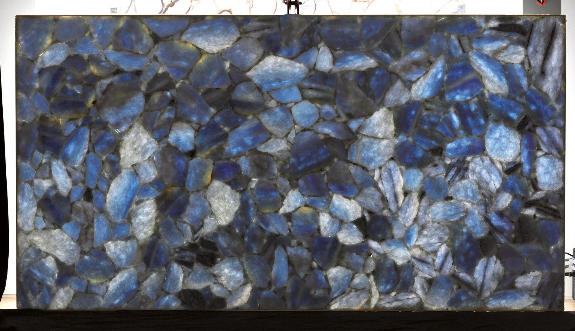 Ice Blue Calcite Backlit