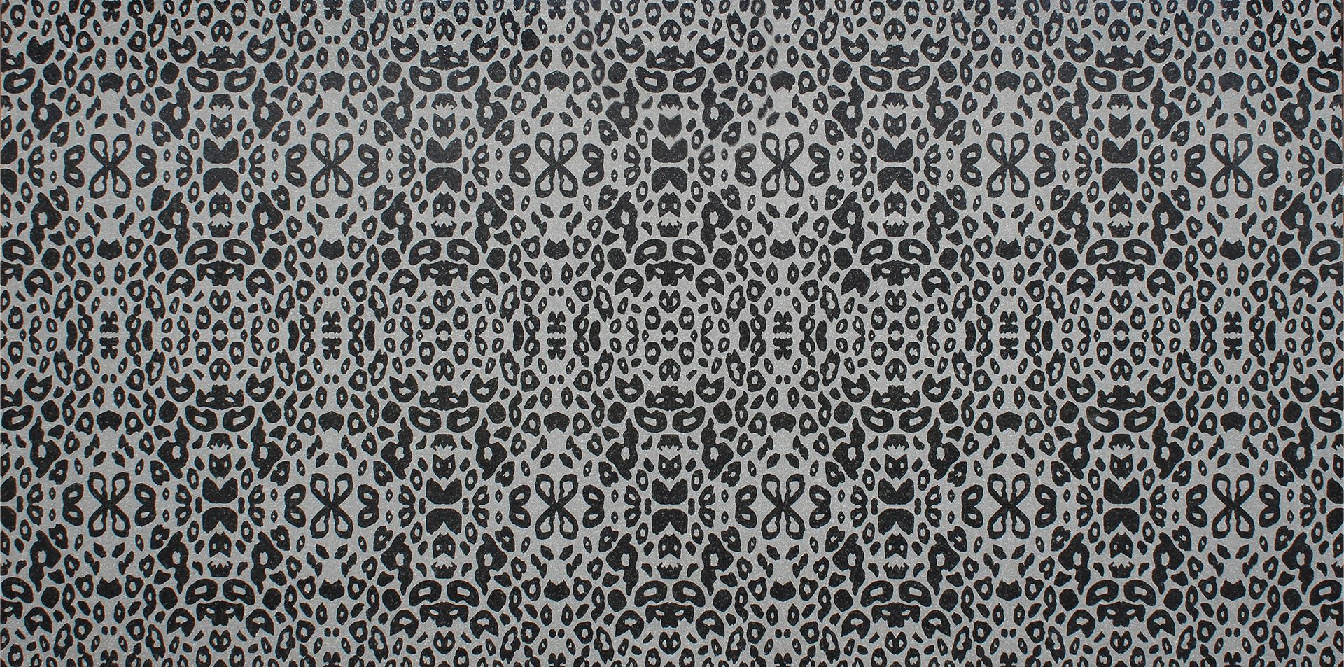 Leopard Design Ebony Black Polished