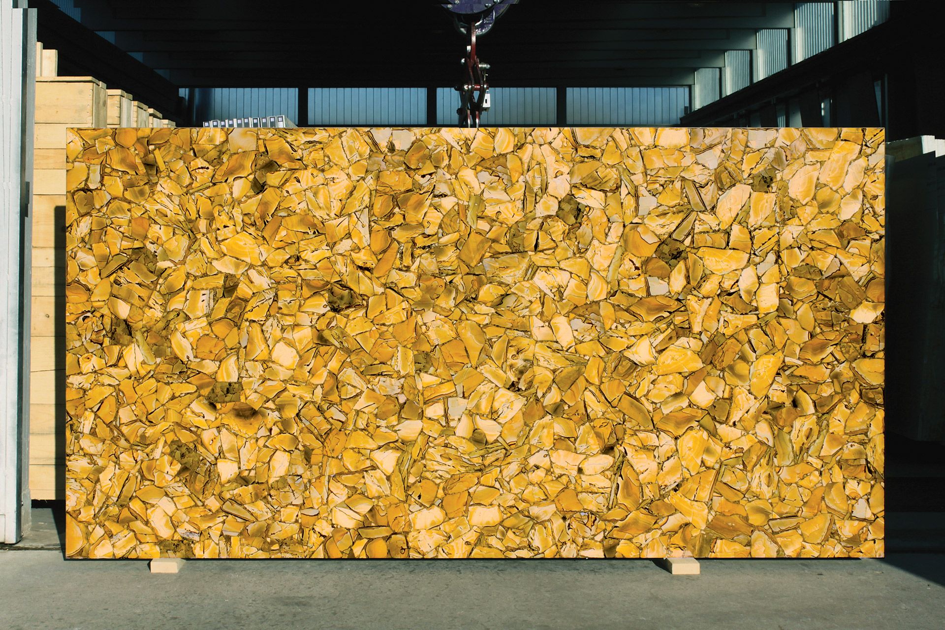Pietra Paesina Gold