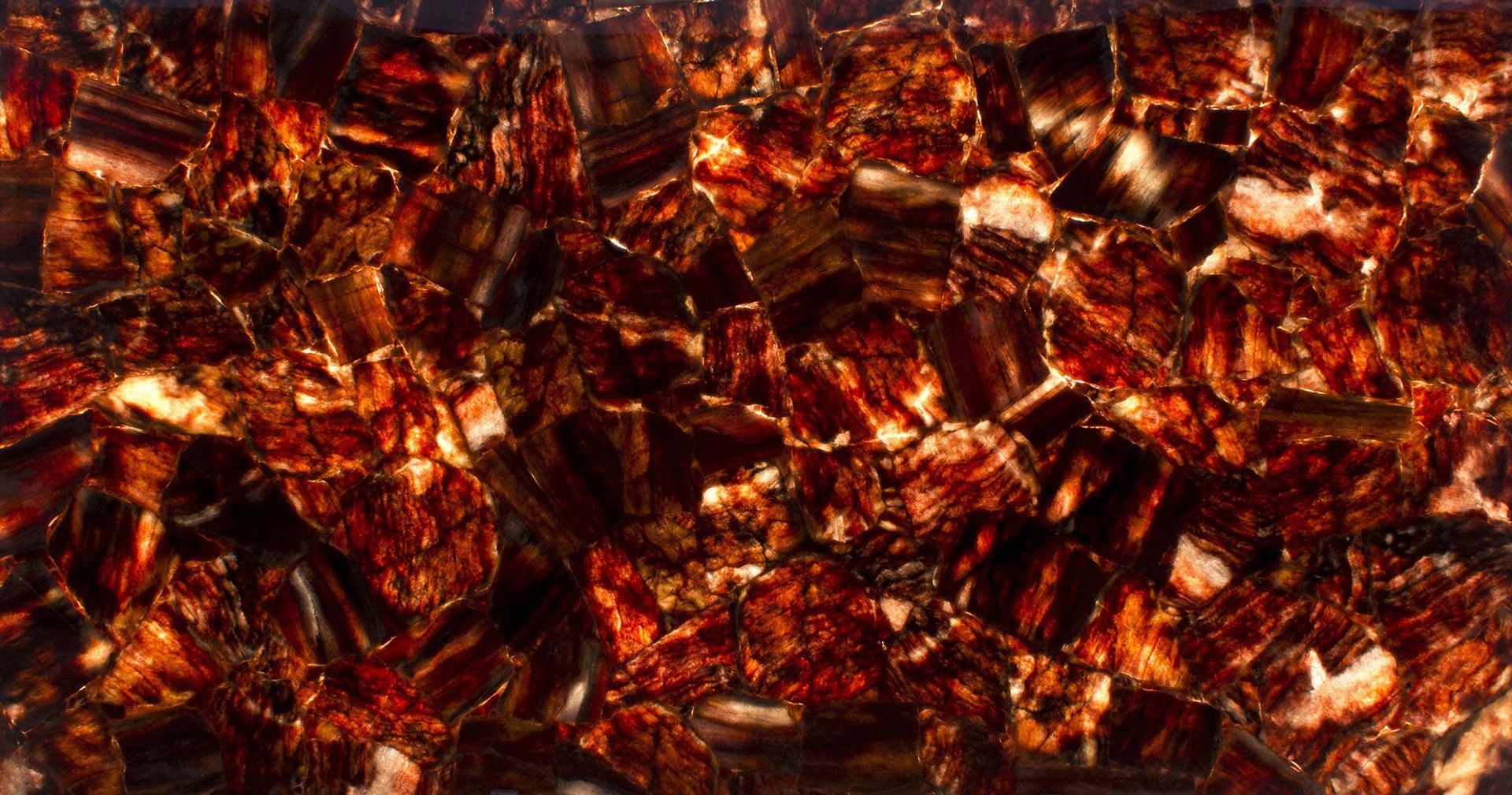 Red Quartz Backlit