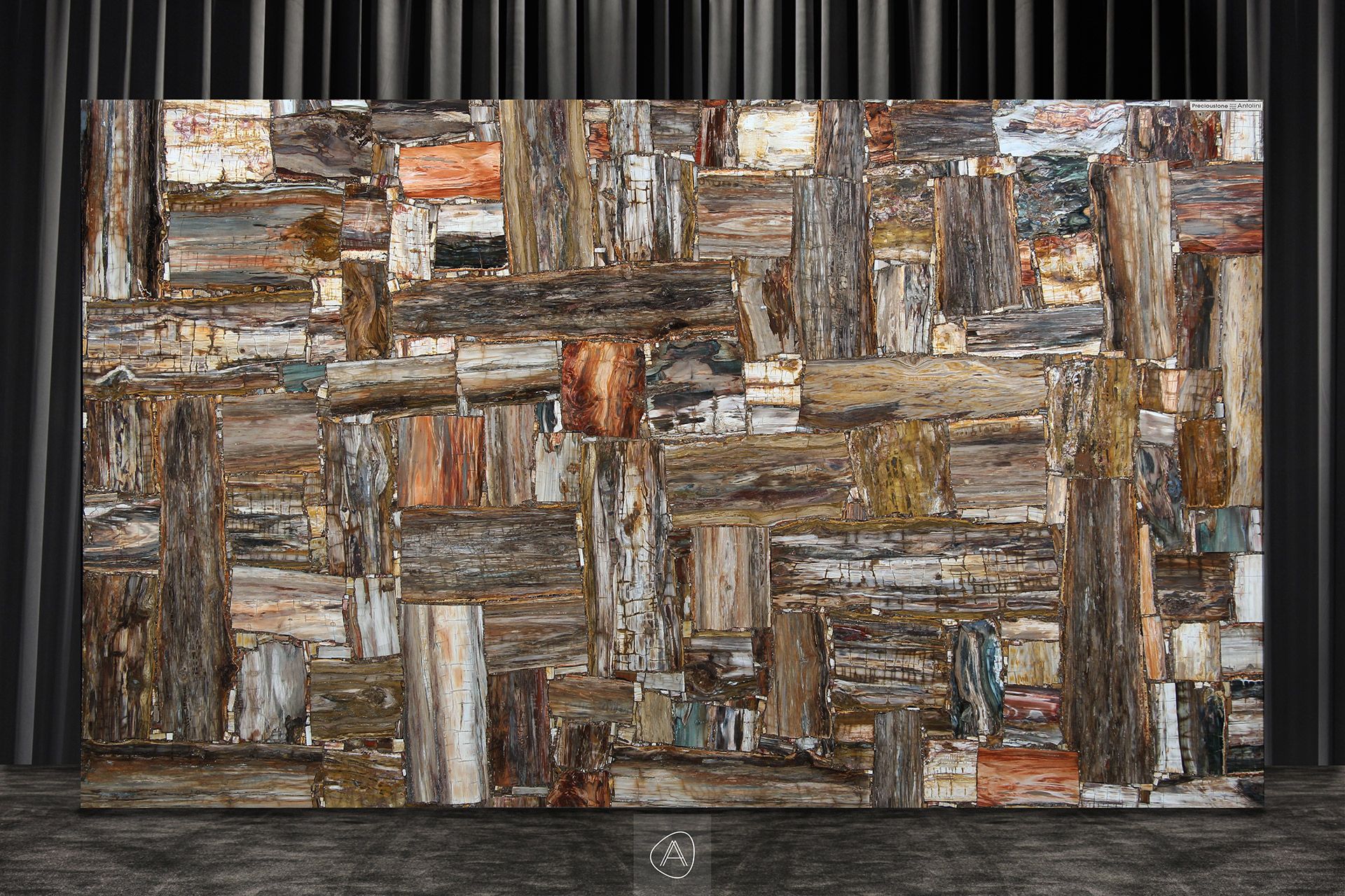 Retro Brown Petrified Wood Jumbo