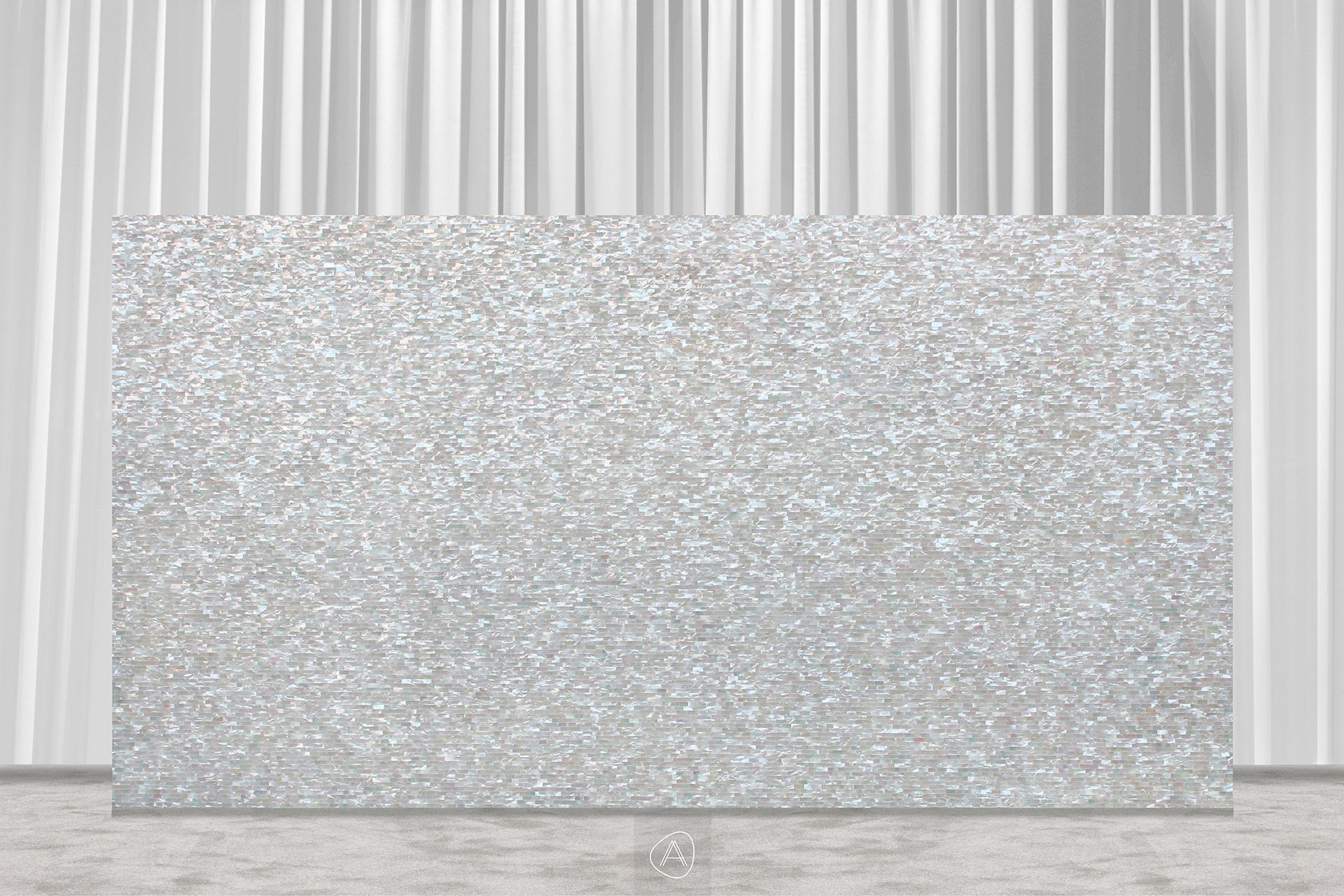 White Mother Of Pearl Rainbow Large