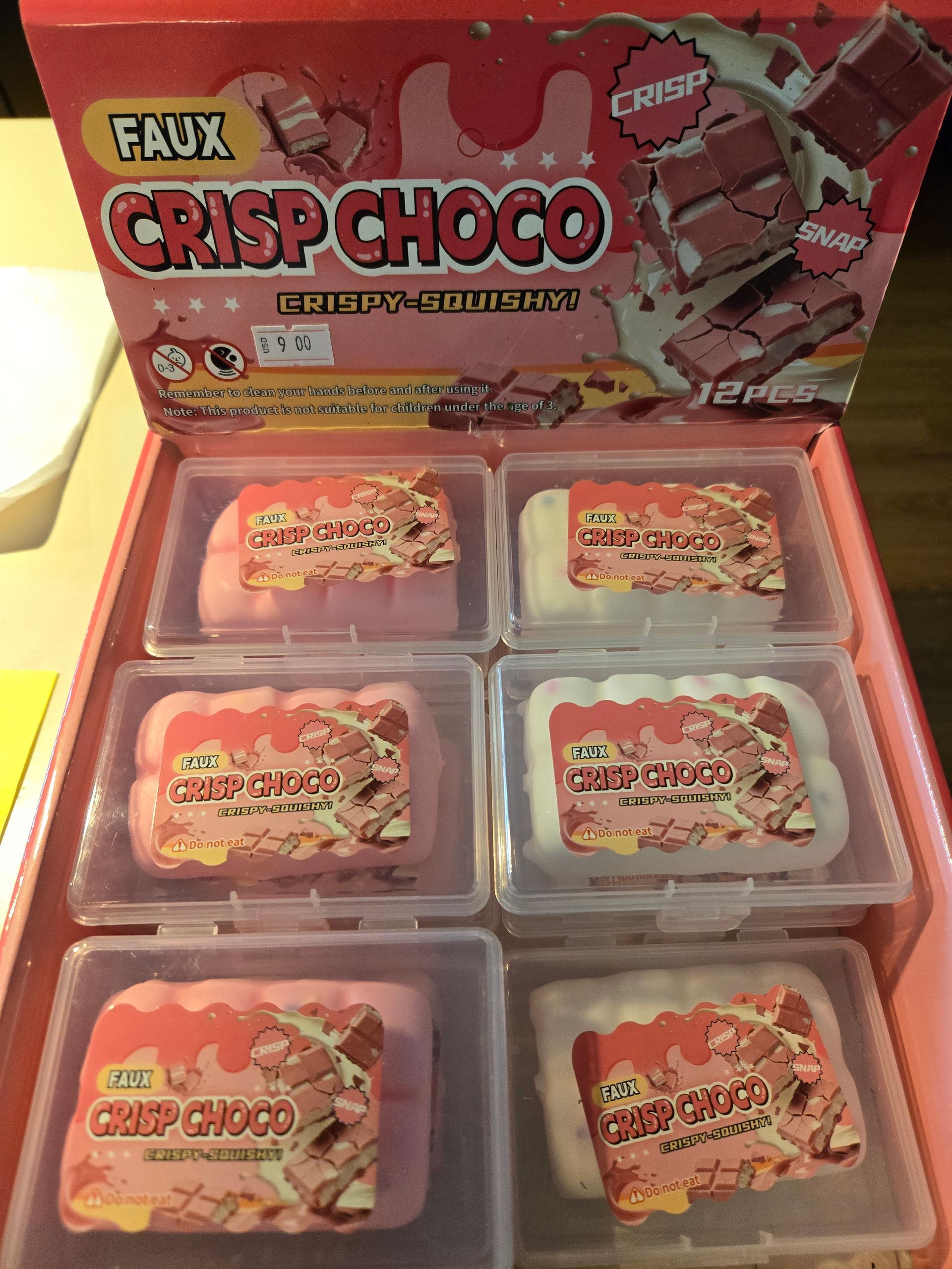 ASMR Crisp faux choc