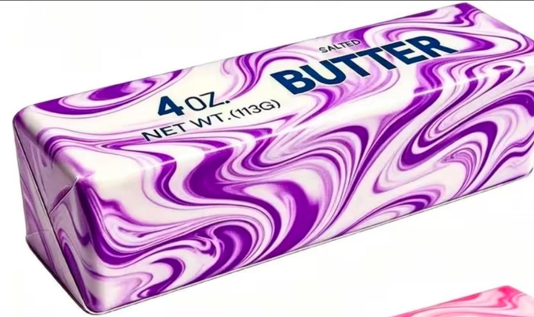 Purple swirl butter squeeze