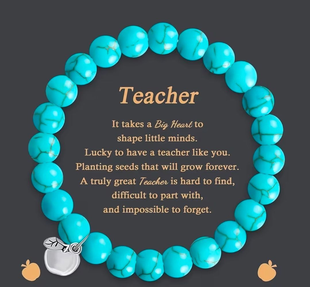 Teacher appreciation bracelet