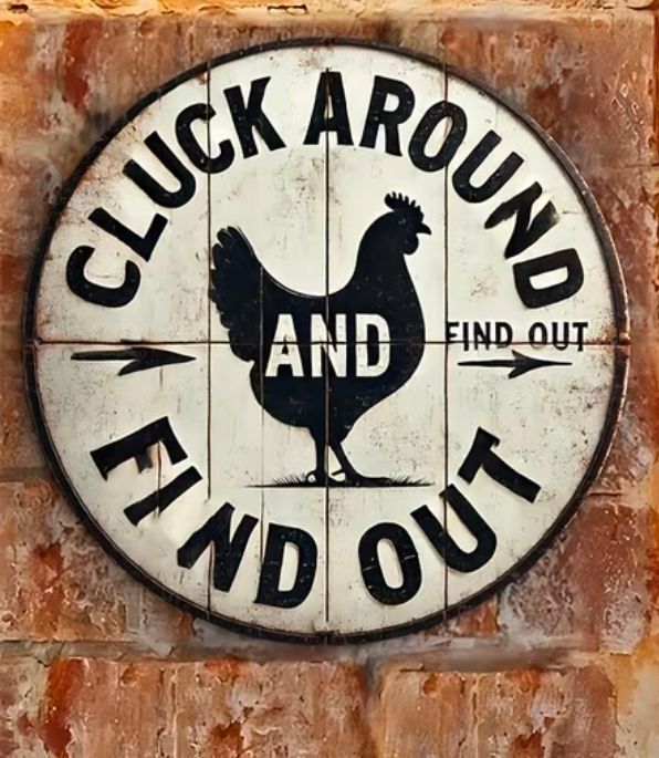 Wooden sign