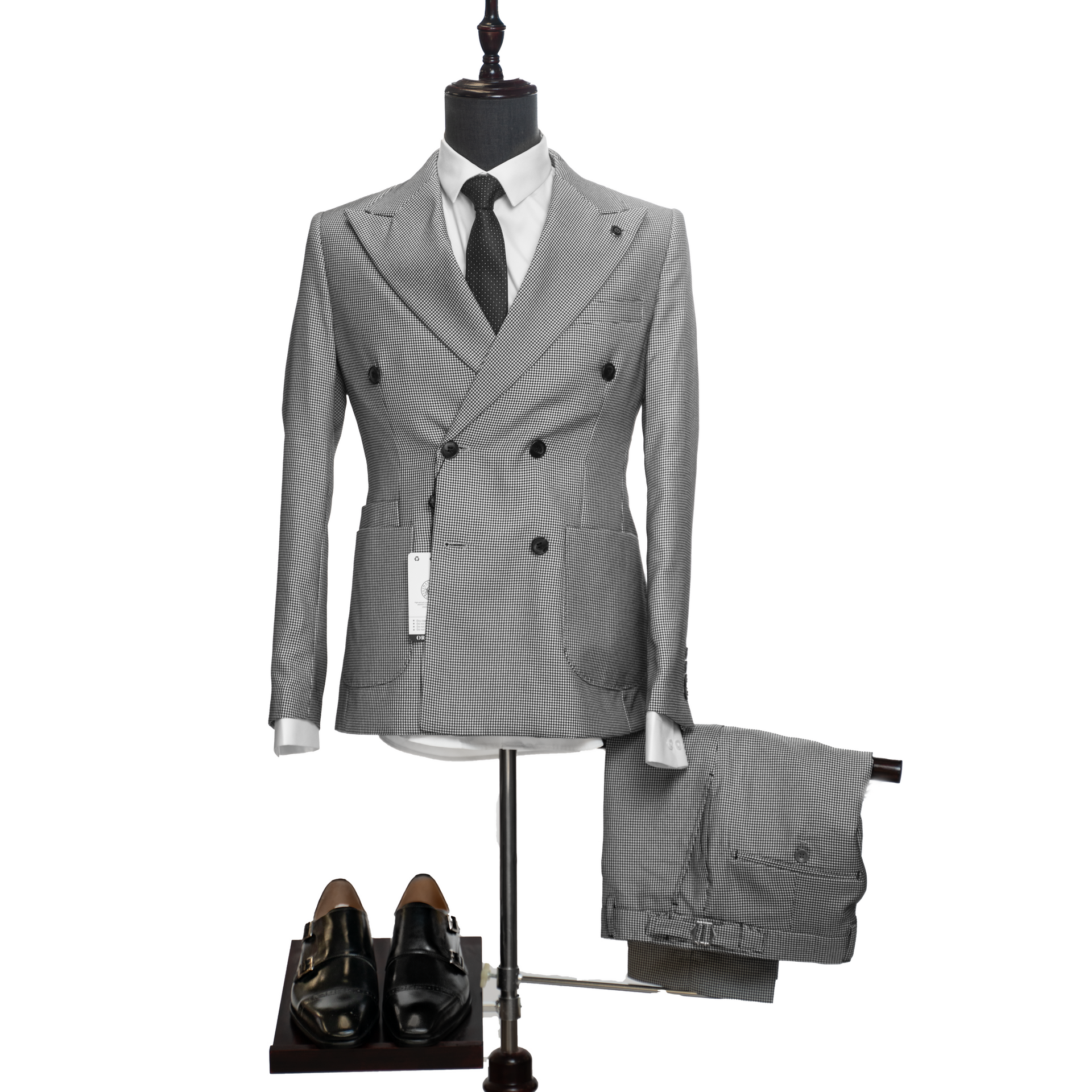 Gray Checkered Tuxedo