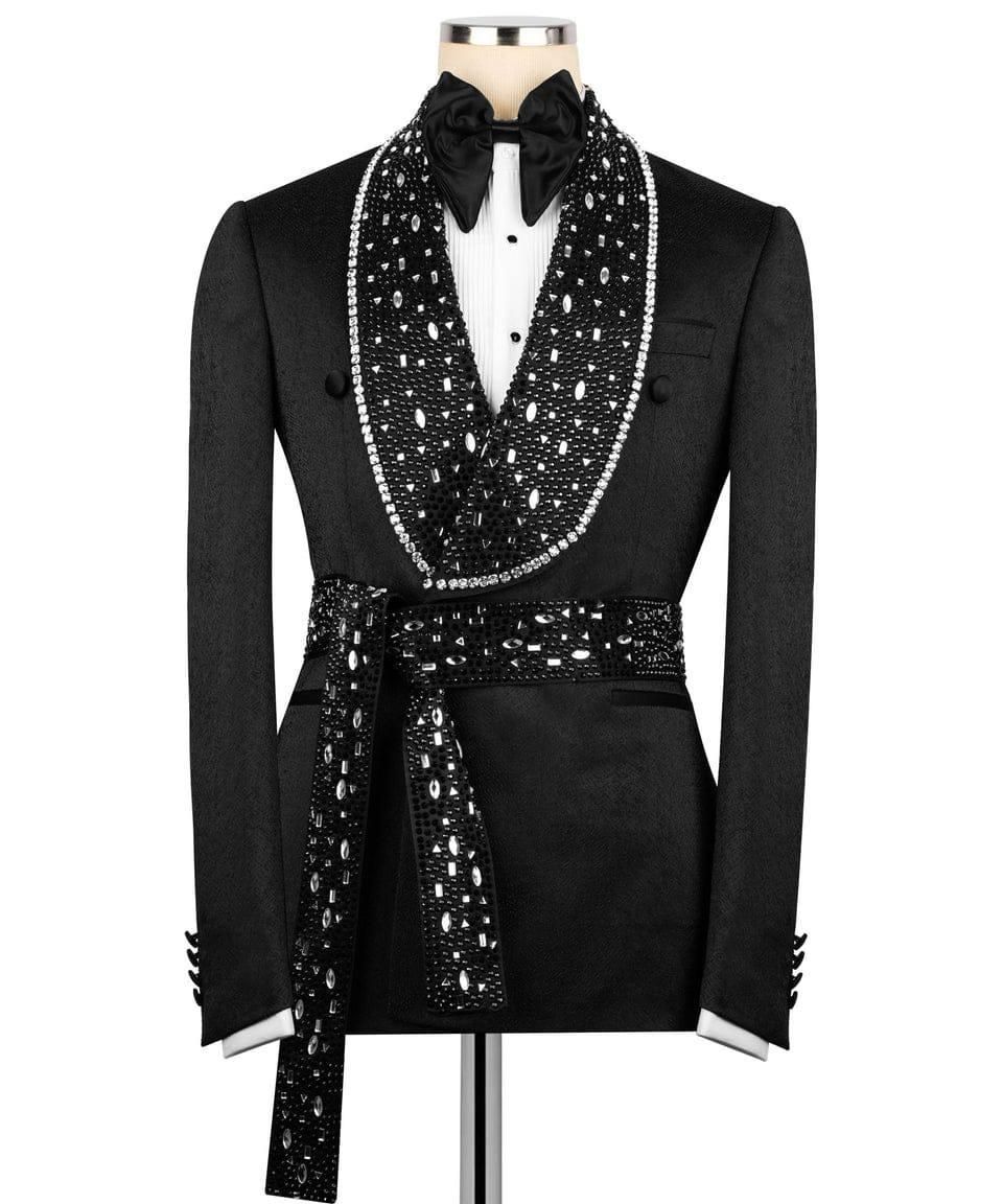ORIGINAL MILANO –2Pcs Midnight Crystal Royal Tuxedo