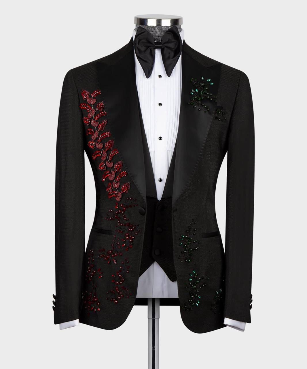 ORIGINAL MILANO –3Pcs Midnight Garden Couture Tuxedo