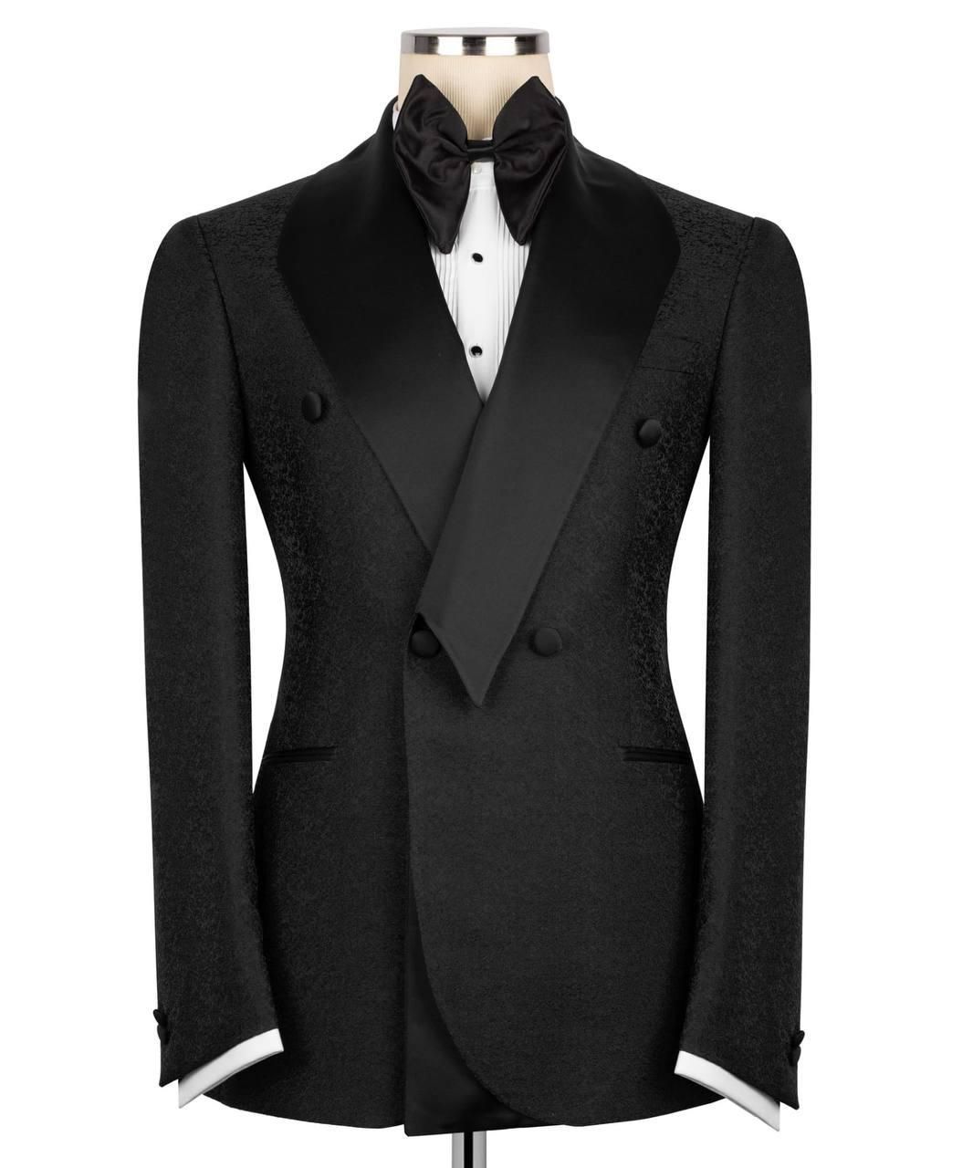 ORIGINAL MILANO –2pcs Classic Noir Double-Breasted Tuxedo