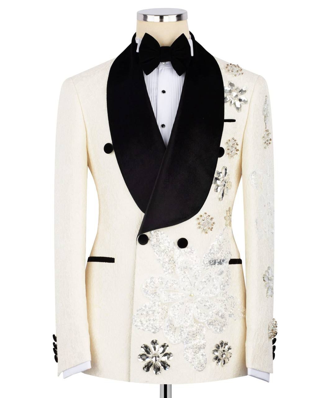 ORIGINAL MILANO – 2pcs Ivory Imperial Floral Tuxedo